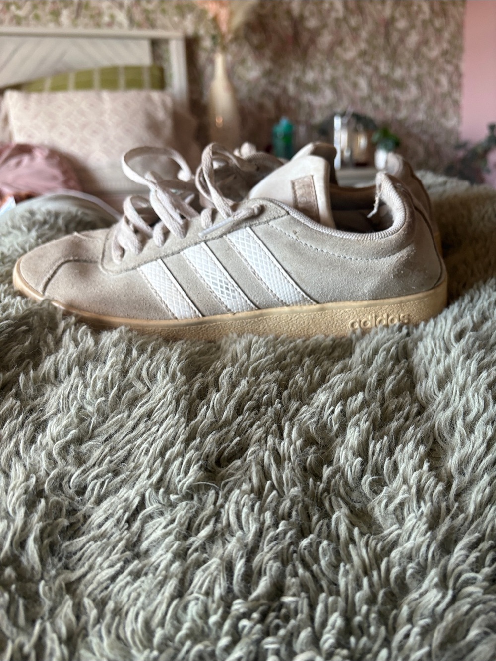 adidas Suede Sneakers with White Stripes